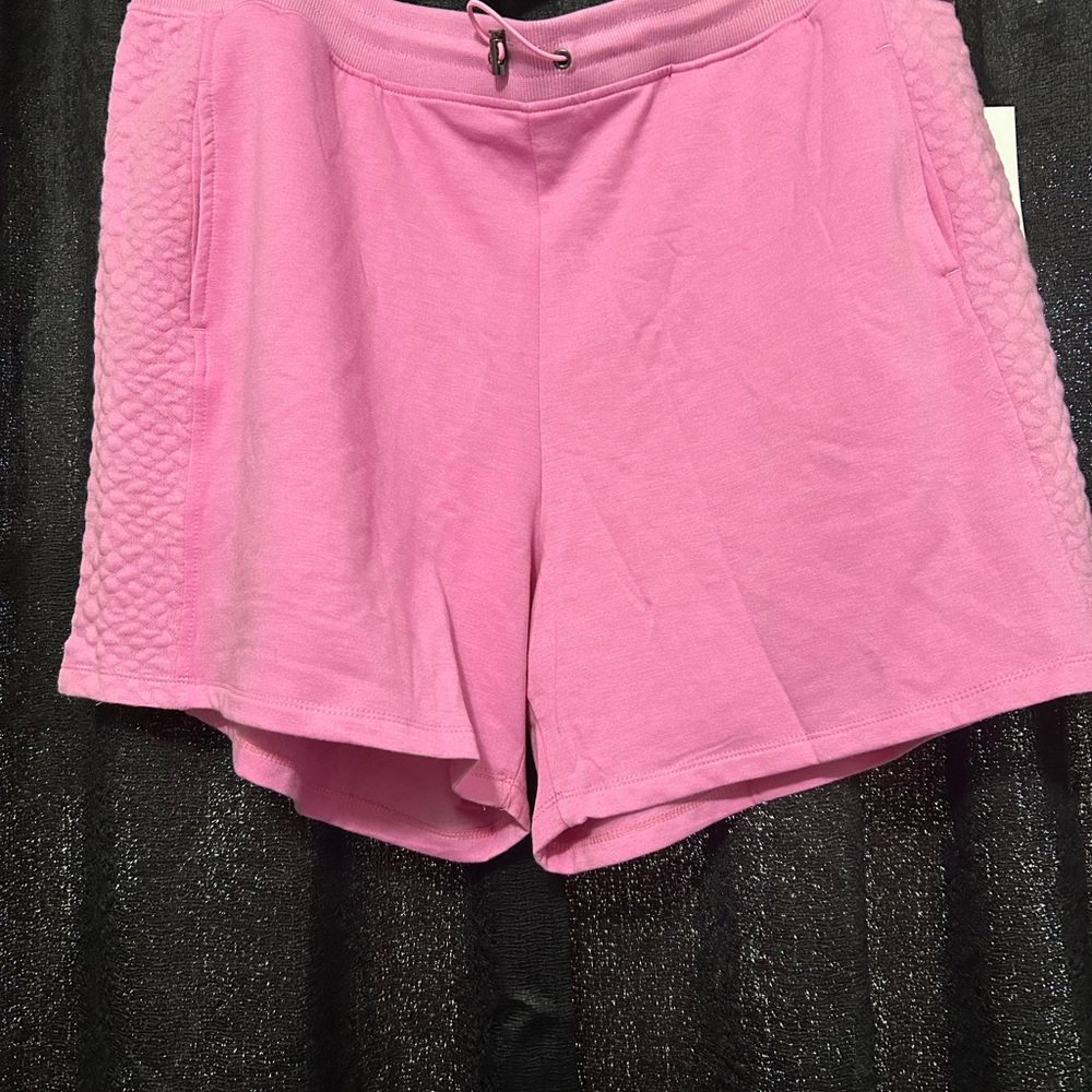 Nine West Pink Athletic Shorts with Relaxed Fit - Picture 1 of 4